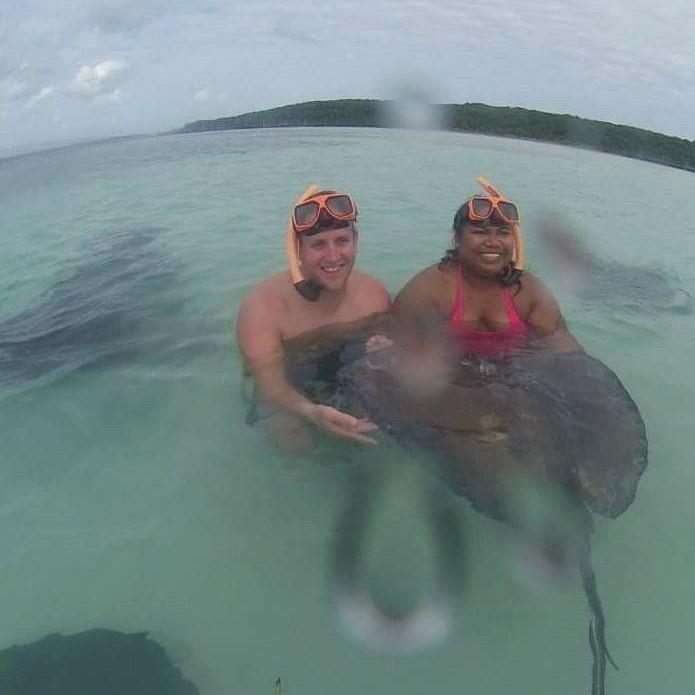 Swam with sting rays