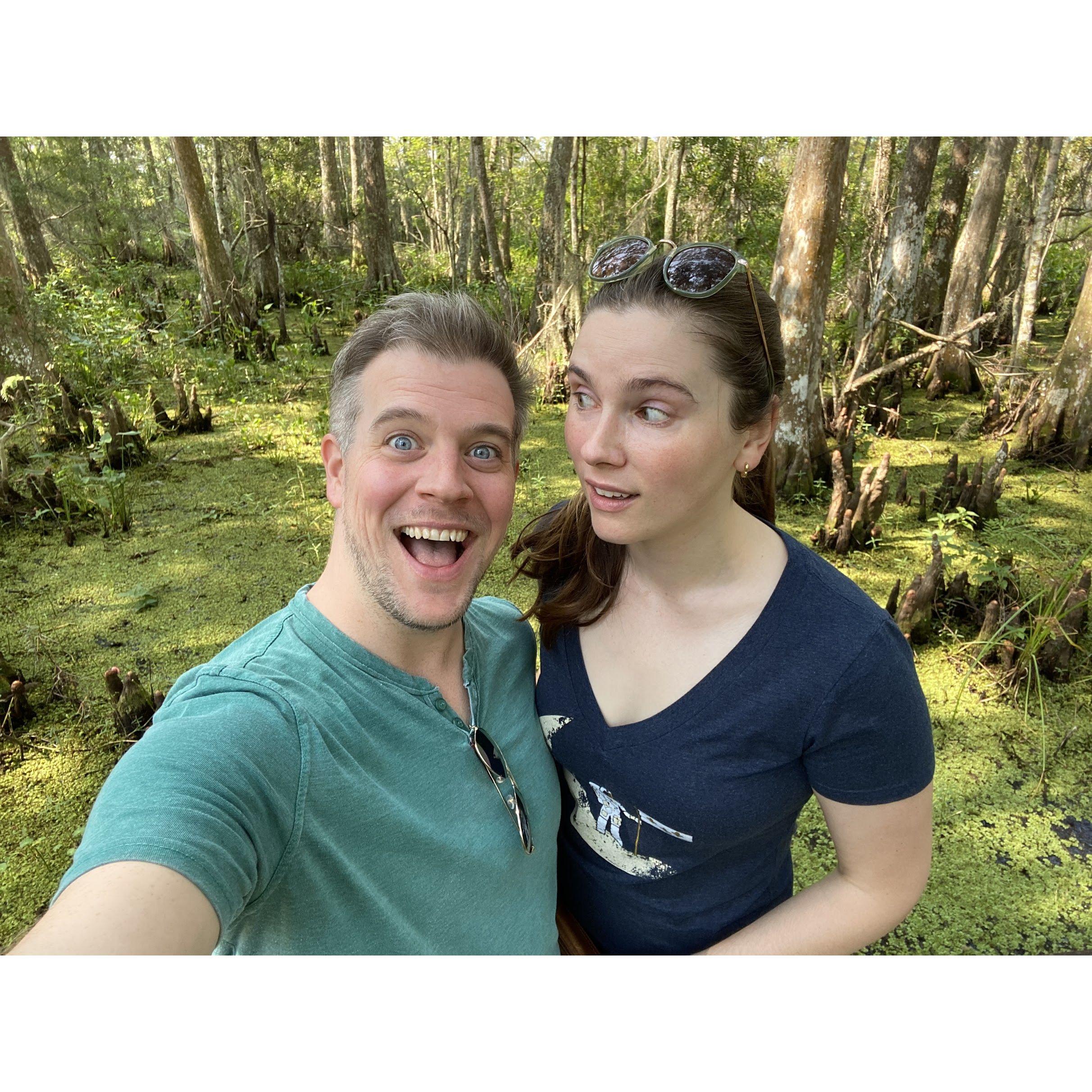 Swampin' with the gators in Jean Laffite State Park