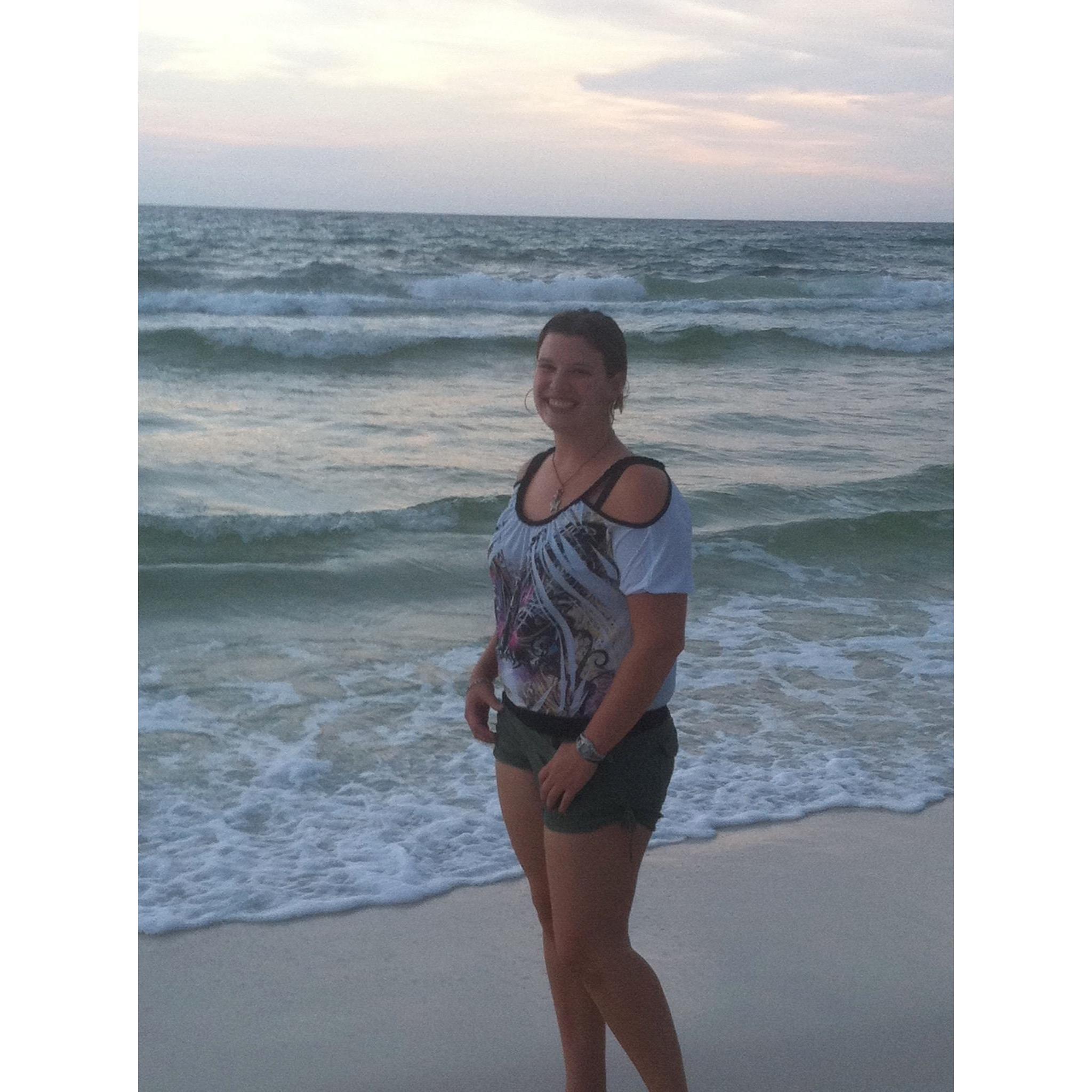 Enjoying the FL beach with my babe
