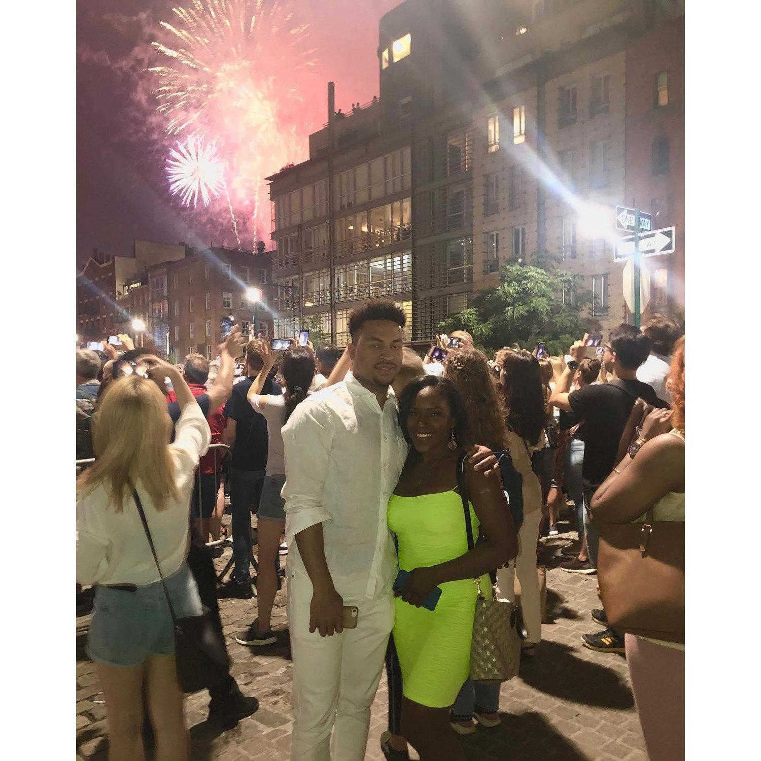Fireworks on Valerie's birthday - 2019