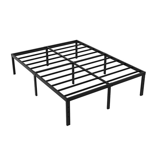 Heavy Duty Non-Slip Queen Size Bed Frame with Steel Slat Support, 14 Inch Durable and Strong Platform Metal Bed Frames Mattress Foundation for 3500 lbs, No Noise, No Box Spring Needed