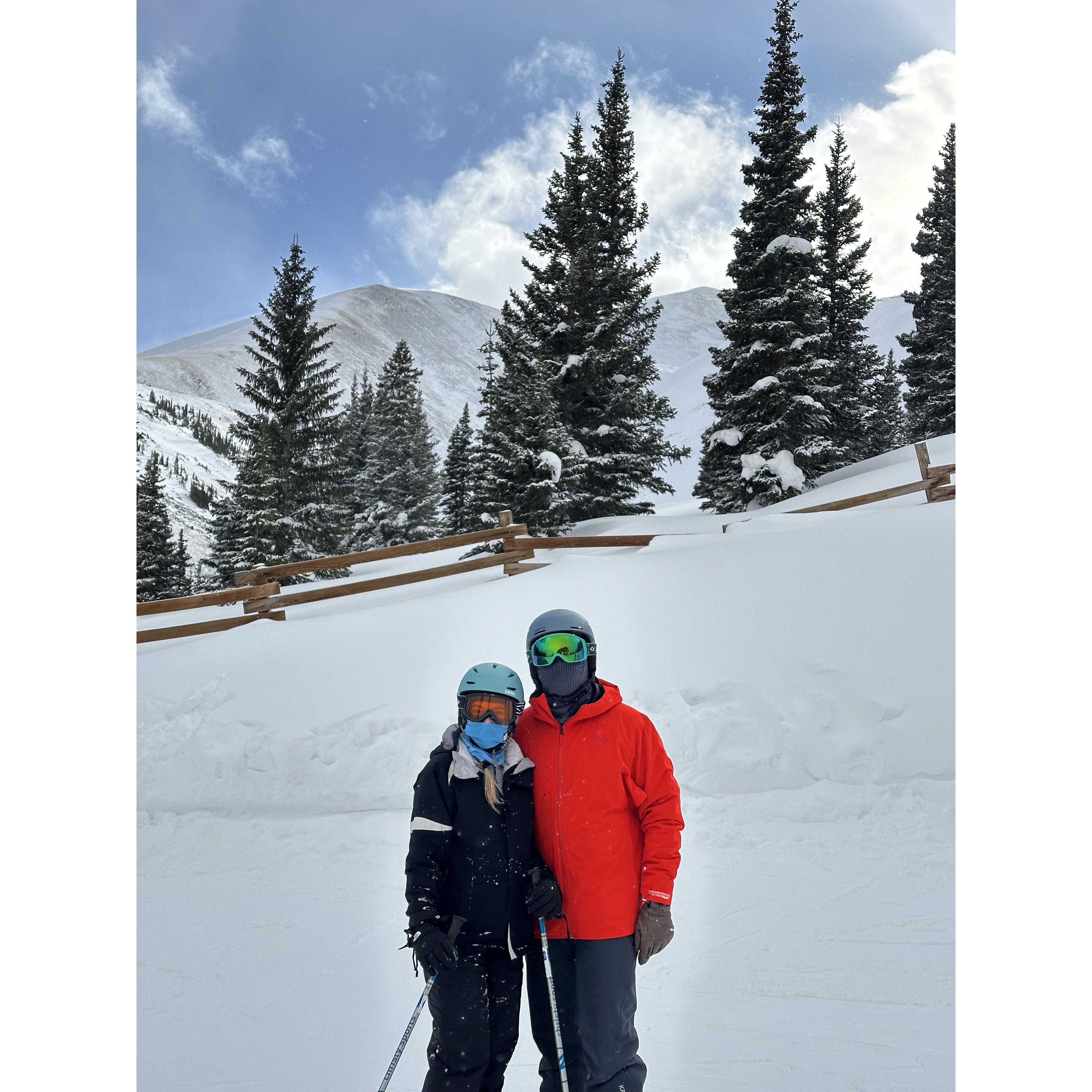Skiing in Vail, CO.  February 2024.