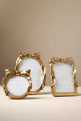 Beau Bow Gold Picture Frame