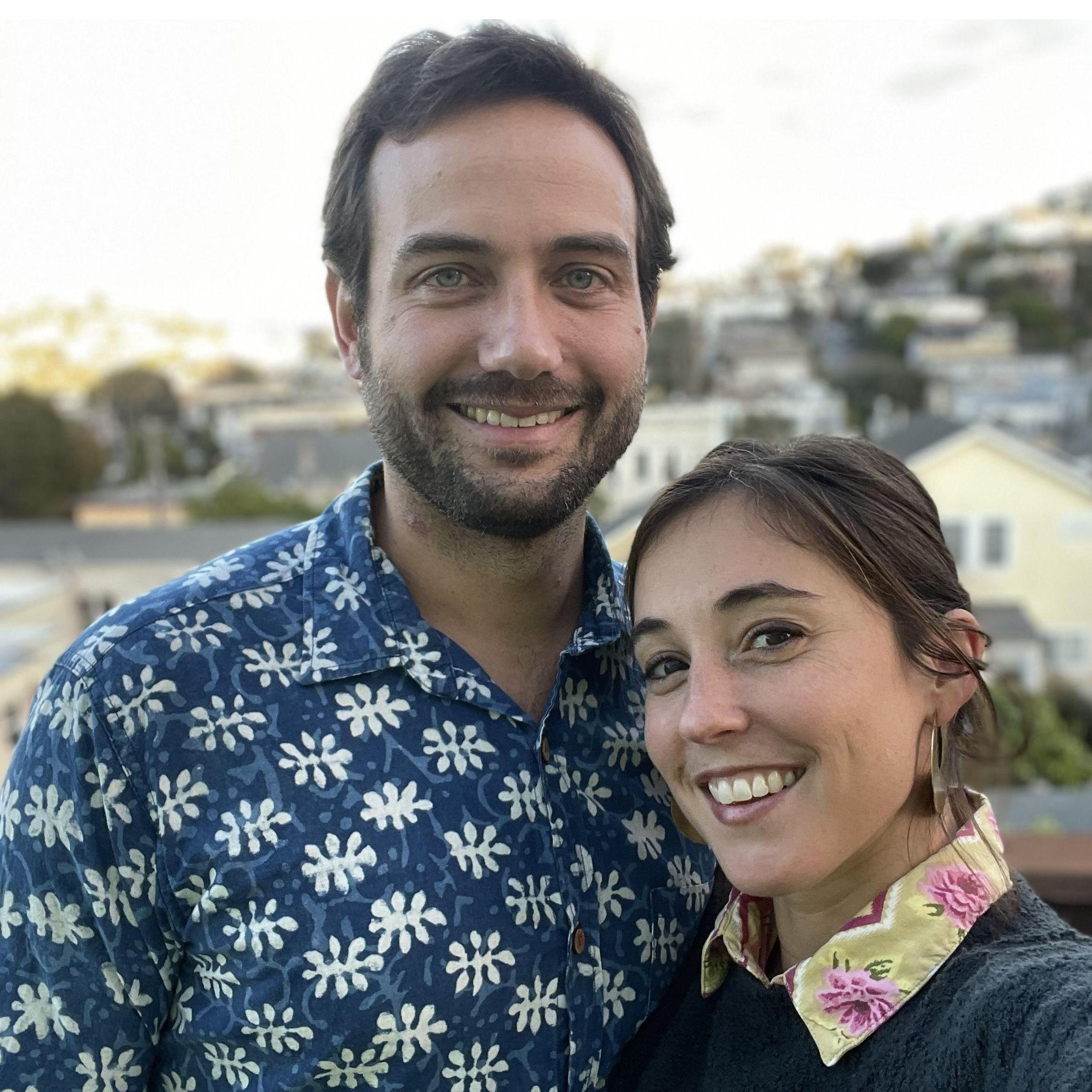 On the porch in San Francisco
