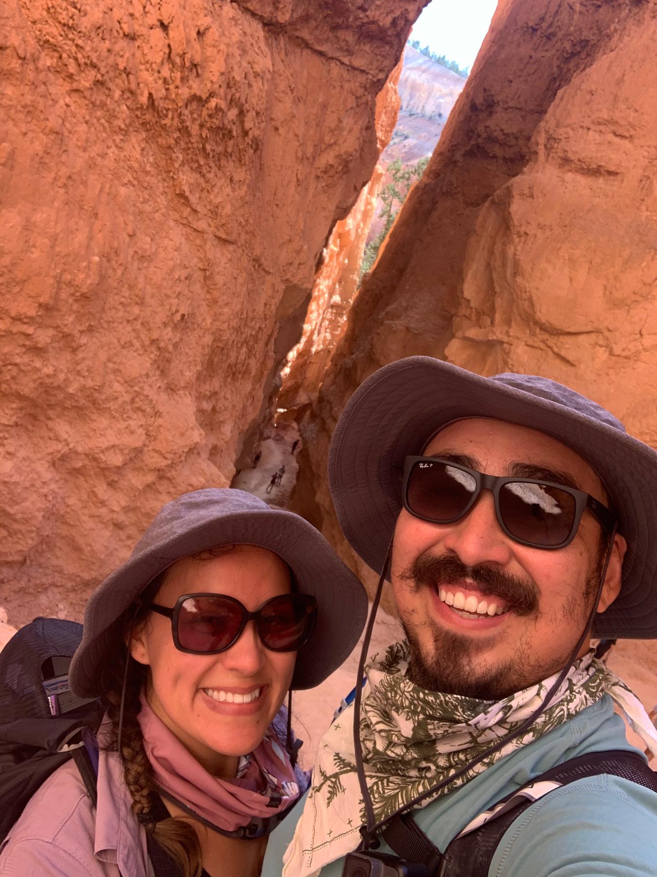 Last National Park they visited, Bryce Canyon. Their first BIG trip they went backpacking to Zion National Park, that’s when they made their relationship official.