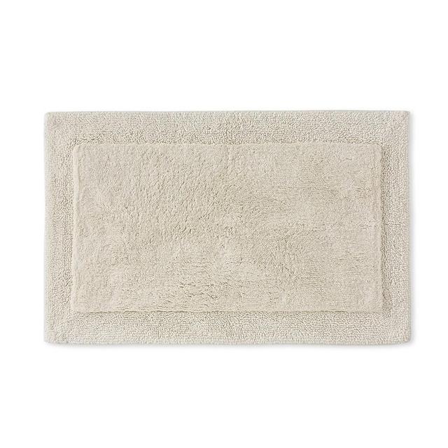 Border Bath Mat, Small, Creme