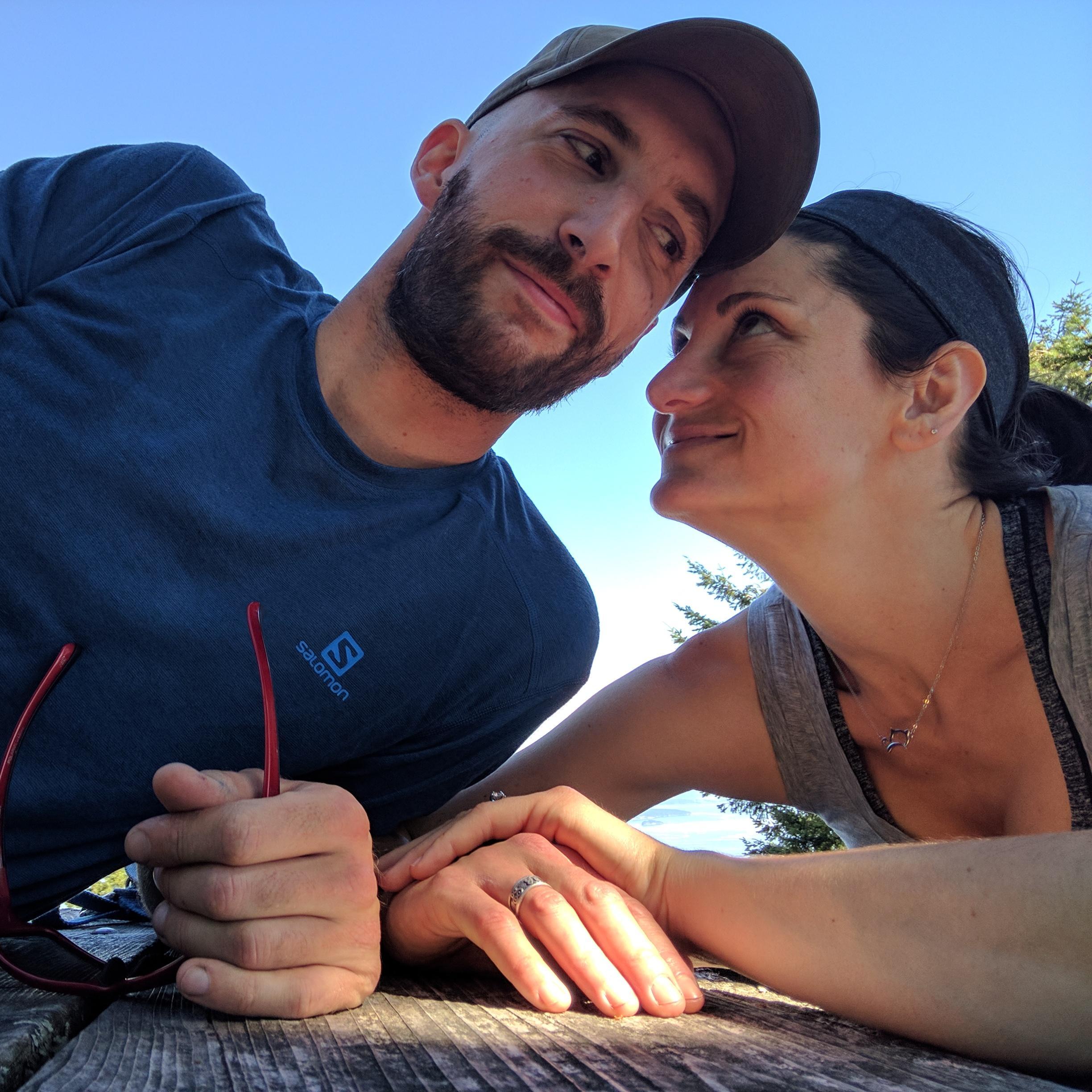 Hiking adventures are the most romantic adventures! Jeff taught Kathryn pretty much everything she knows about the outdoors. Was there life before camping?