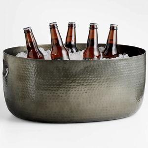 Bash Silver Beverage Tub + Reviews | Crate & Barrel