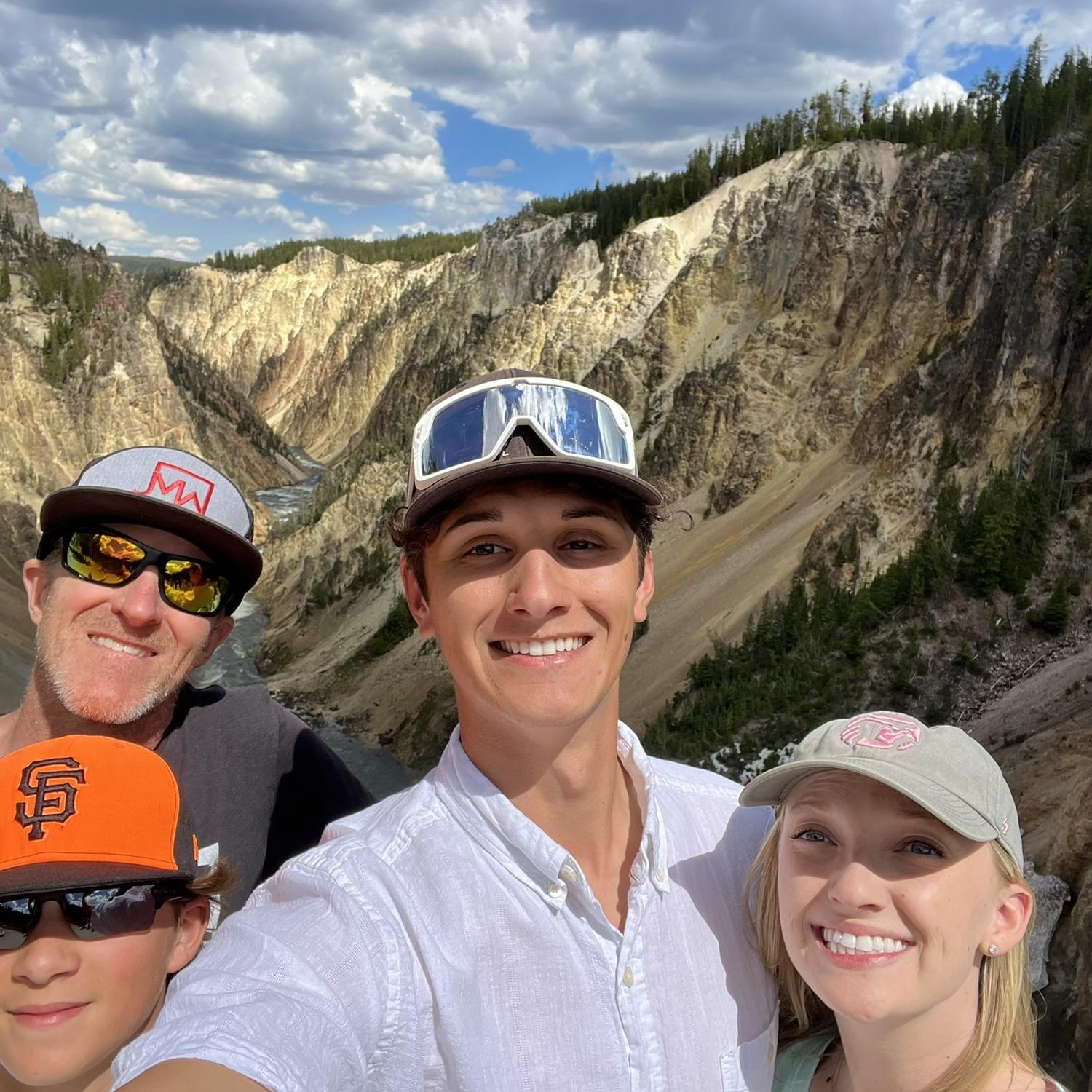 Family adventures in Yellowstone National Park! Visiting with Jeff and Caden :)