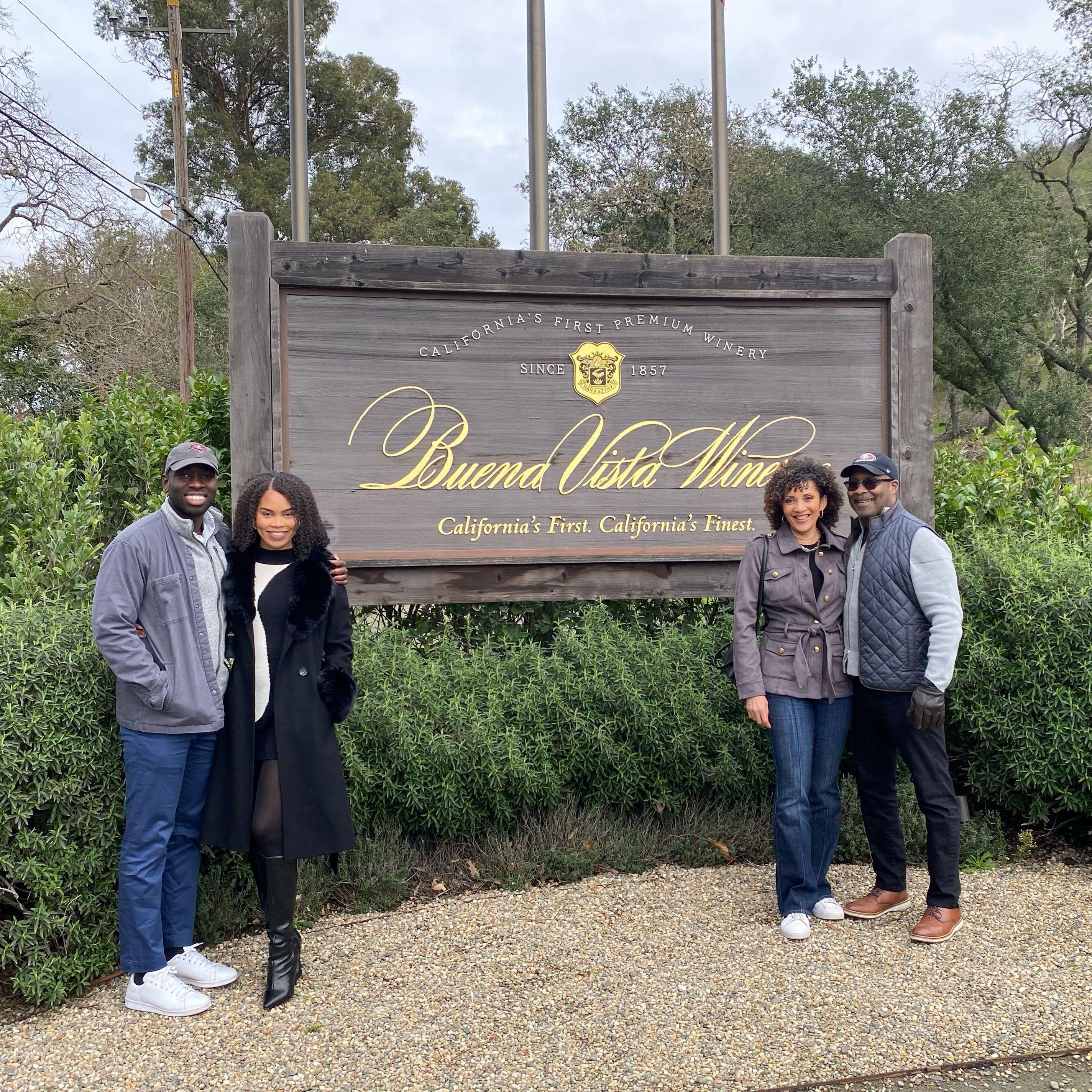 Stephanie's parents made a trip to San Francisco and visited the wine country with us after our engagement.