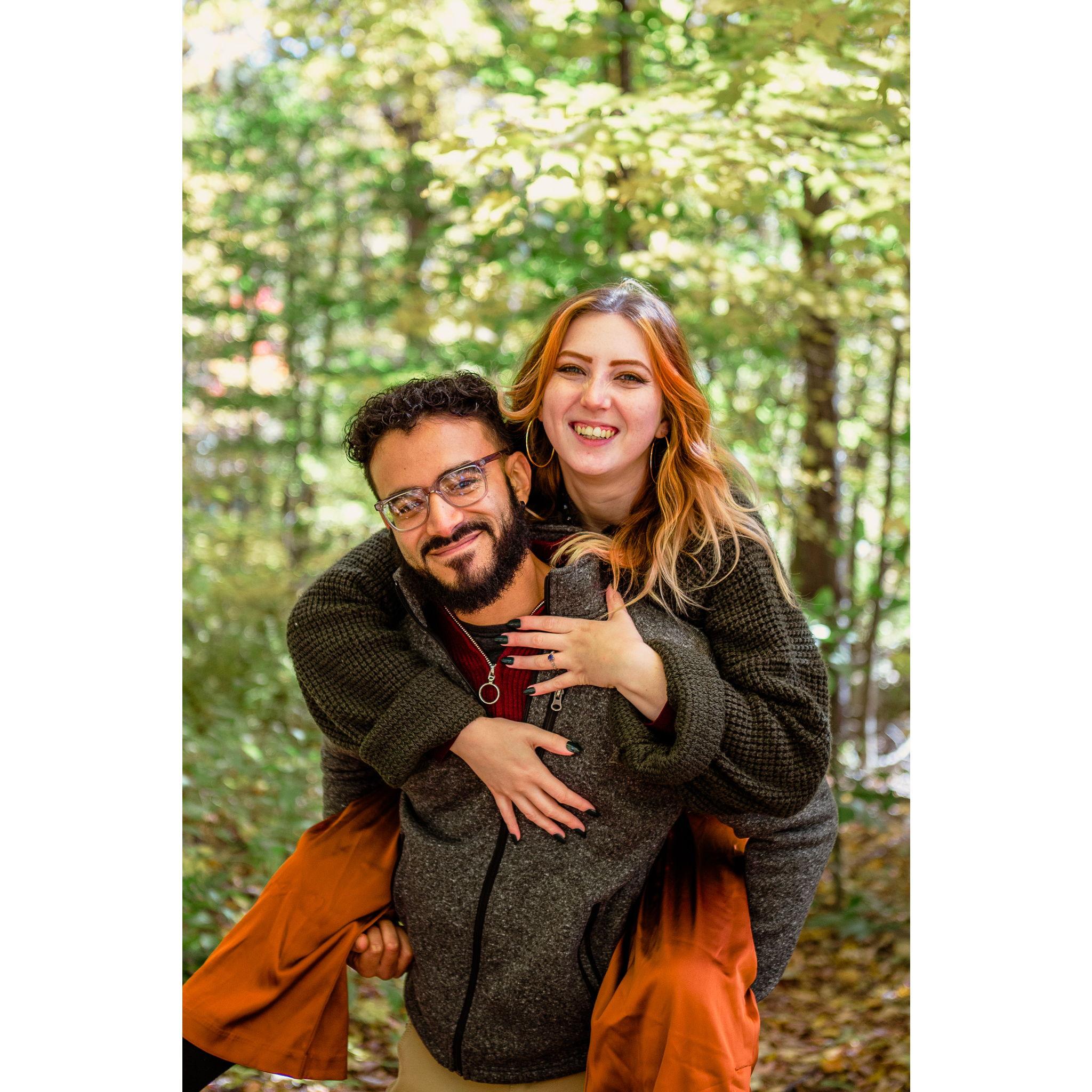 Bridget & Justin met at work in 2020 at the height of COVID.