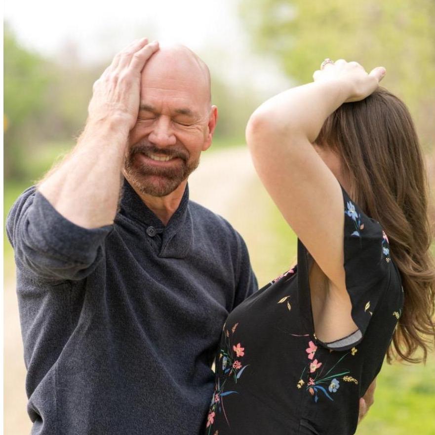 Too many bugs made it funny trying to get a good official engagement photo.