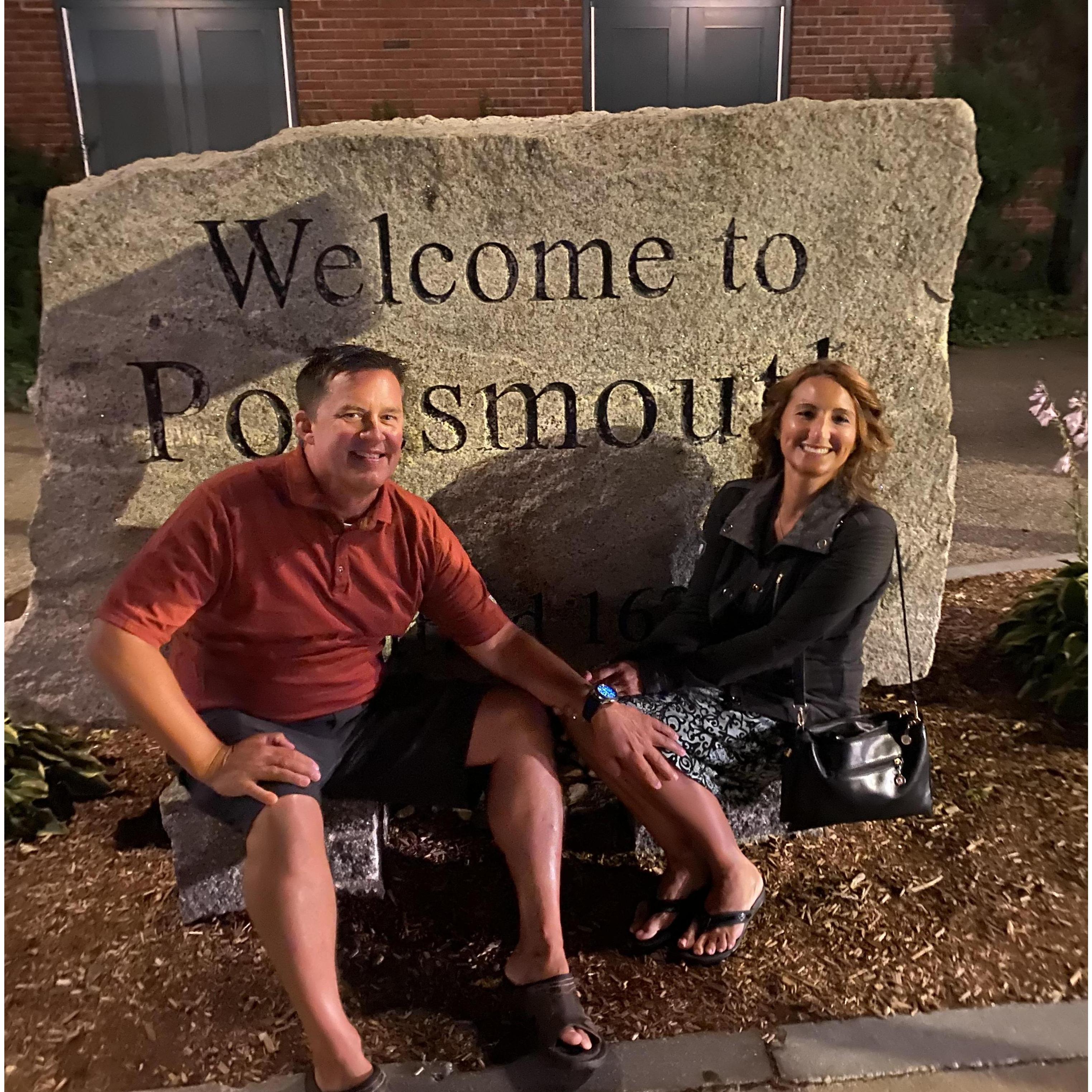 On vacation and got engaged in Portsmouth NH