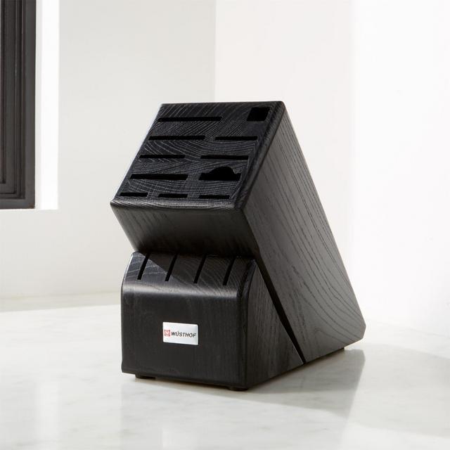 Wusthof ® 15-Slot Black Knife Block