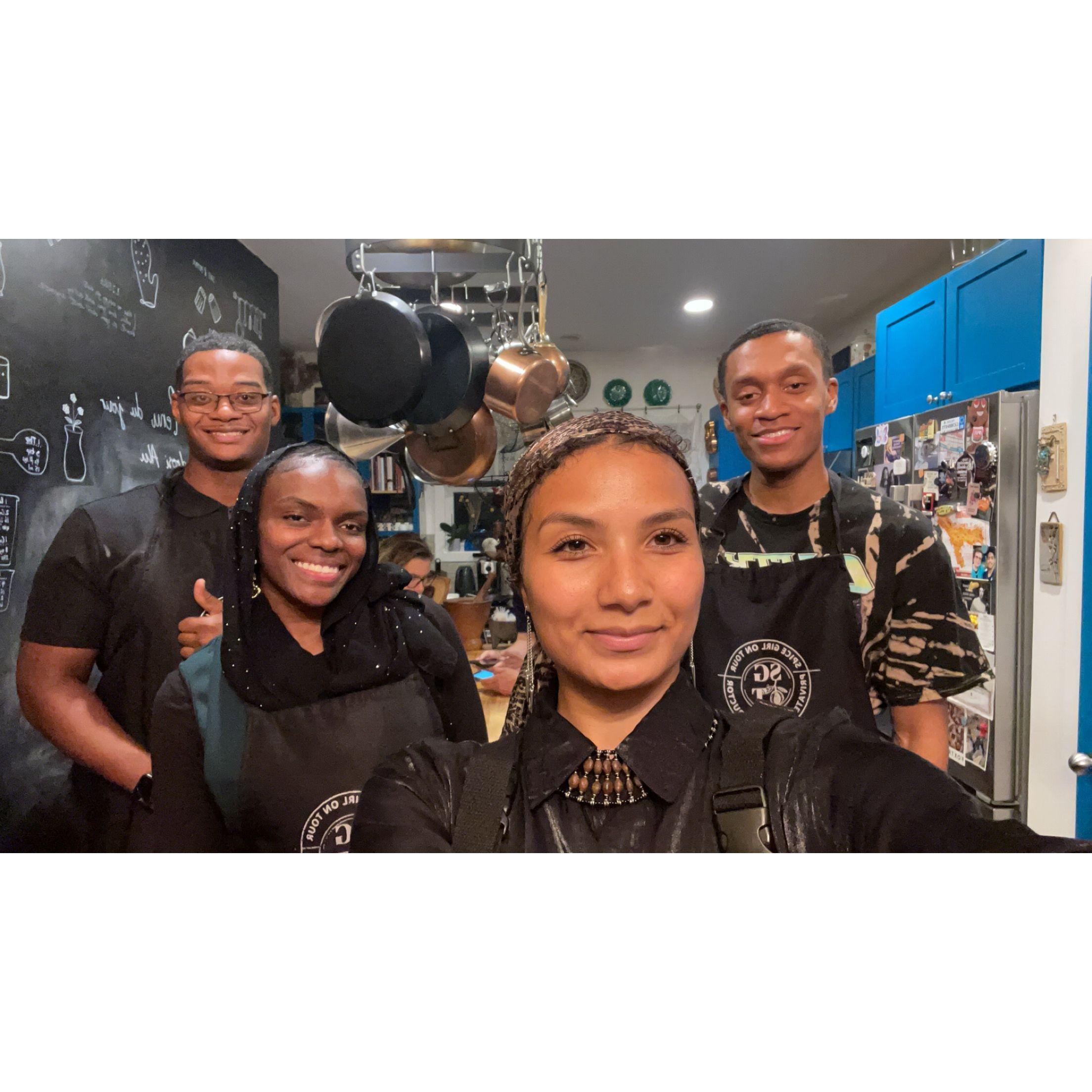 Cooking Class with Sister Yejide & Brother Landis