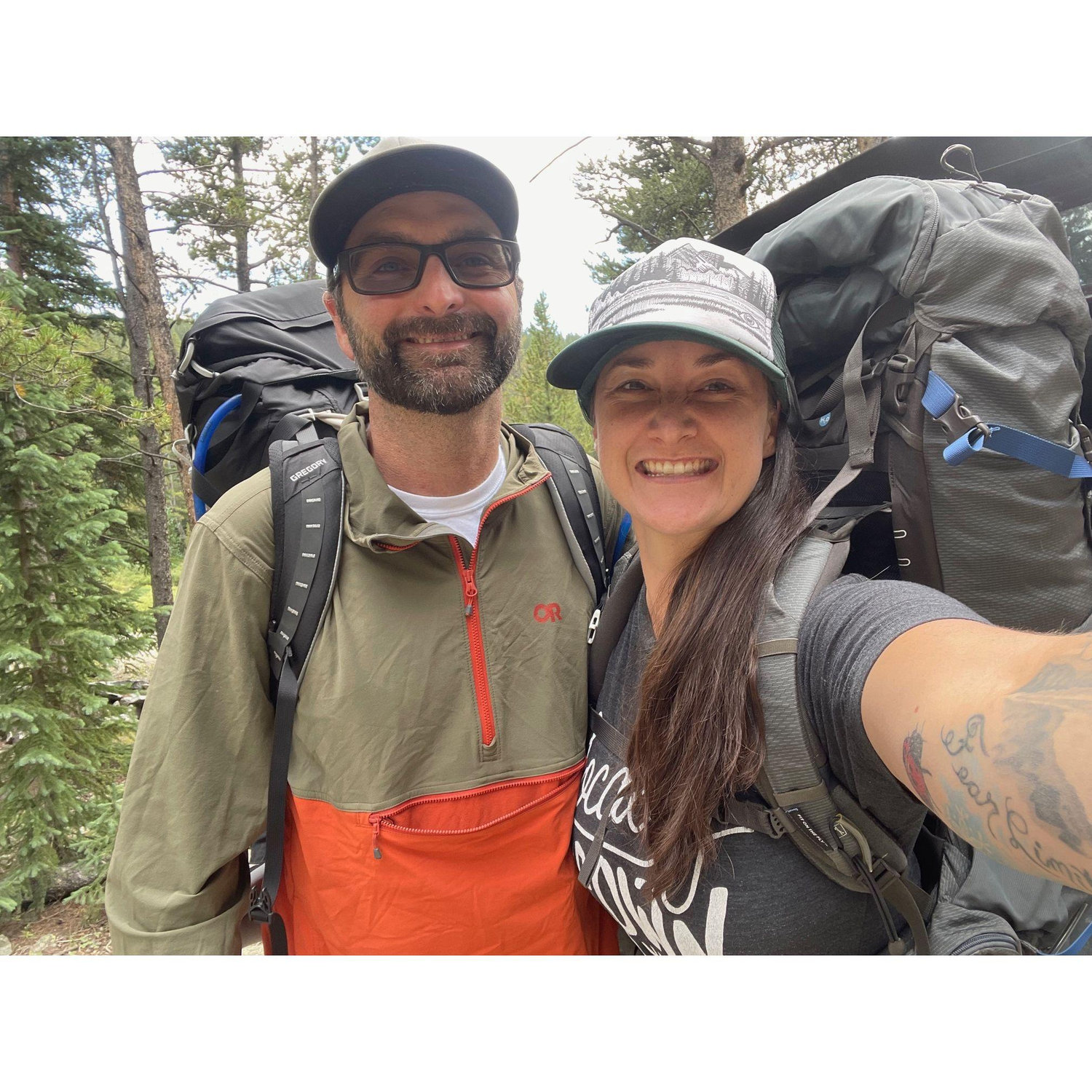 Our first backpacking trip. Colorado
