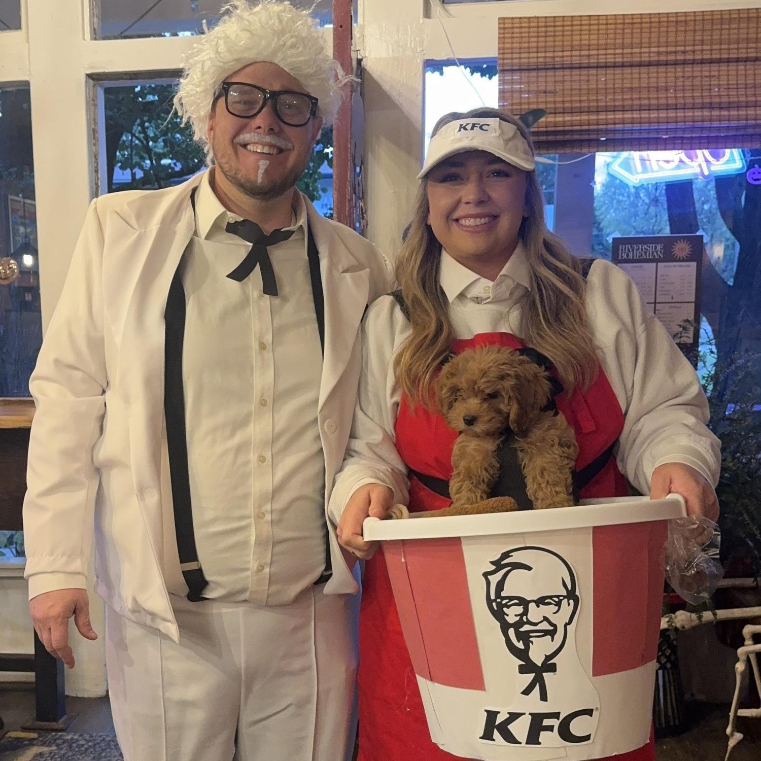 10/31/2025: 2nd Halloween Together and first "Family" picture with the newest addition, Nugget!
