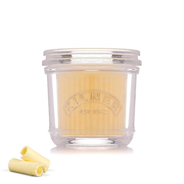 Kilner Glass Butter Crock | 200ml Glass Butter Keeper with Water-Seal Lid – Classic French Butter Bell Style, Keeps Butter Fresh & Spreadable at Room Temperature