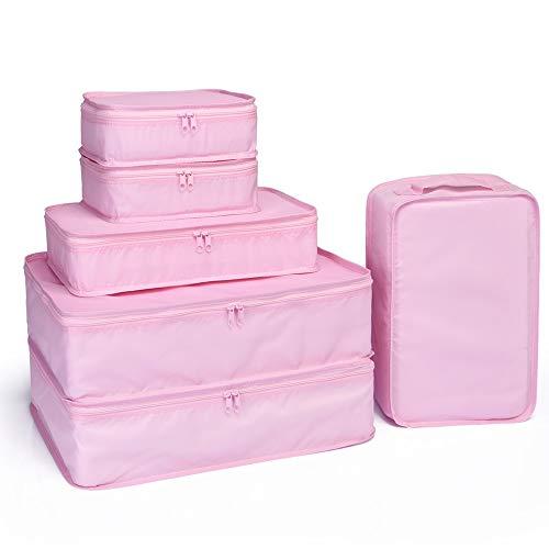 JJ POWER Travel Packing Cubes, Luggage Organizers with Shoe Bag