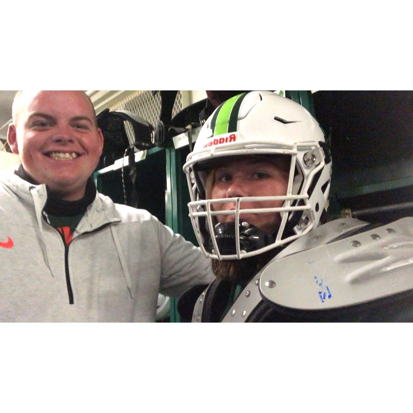 The random moments of late-night football laundry duty!