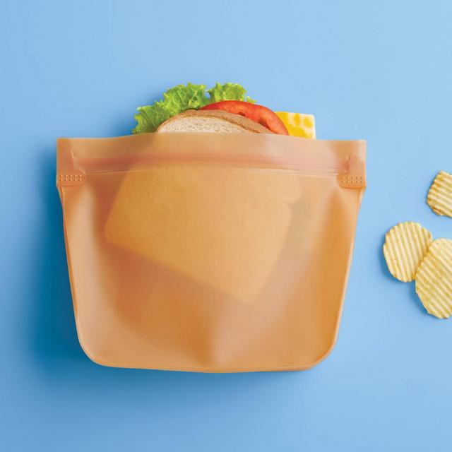 2pk PEVA Reusable Sandwich Bag Sun Orange - Room Essentials™