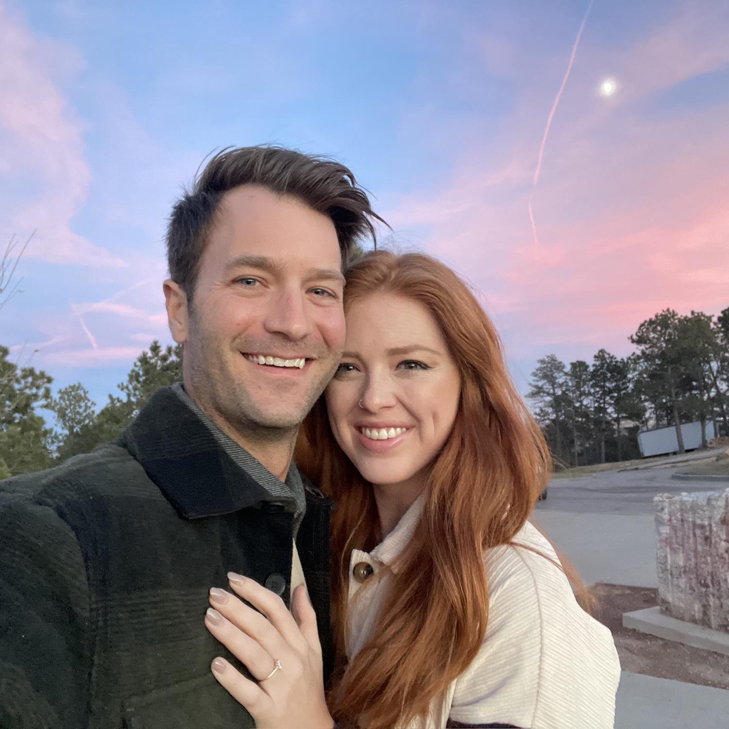 After we got engaged in Rapid City.