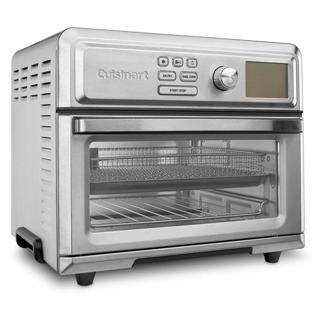 Cuisinart Digital TOA-65 AirFryer Toaster Oven (Silver) w/Tongs