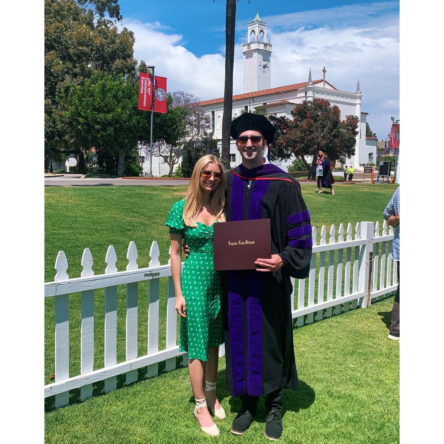 Connor's JD/MBA graduation, 2022