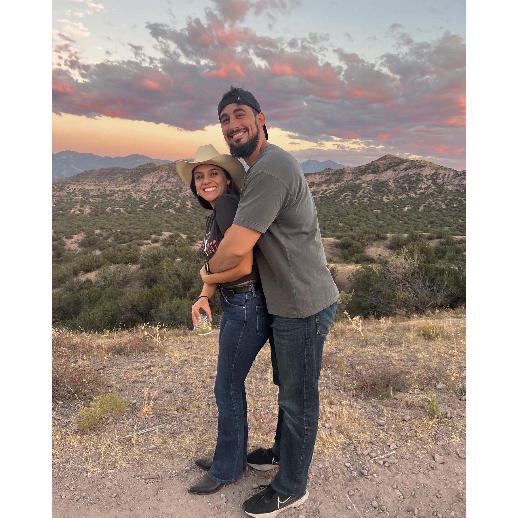 At Caroline's family ranch in Mexico