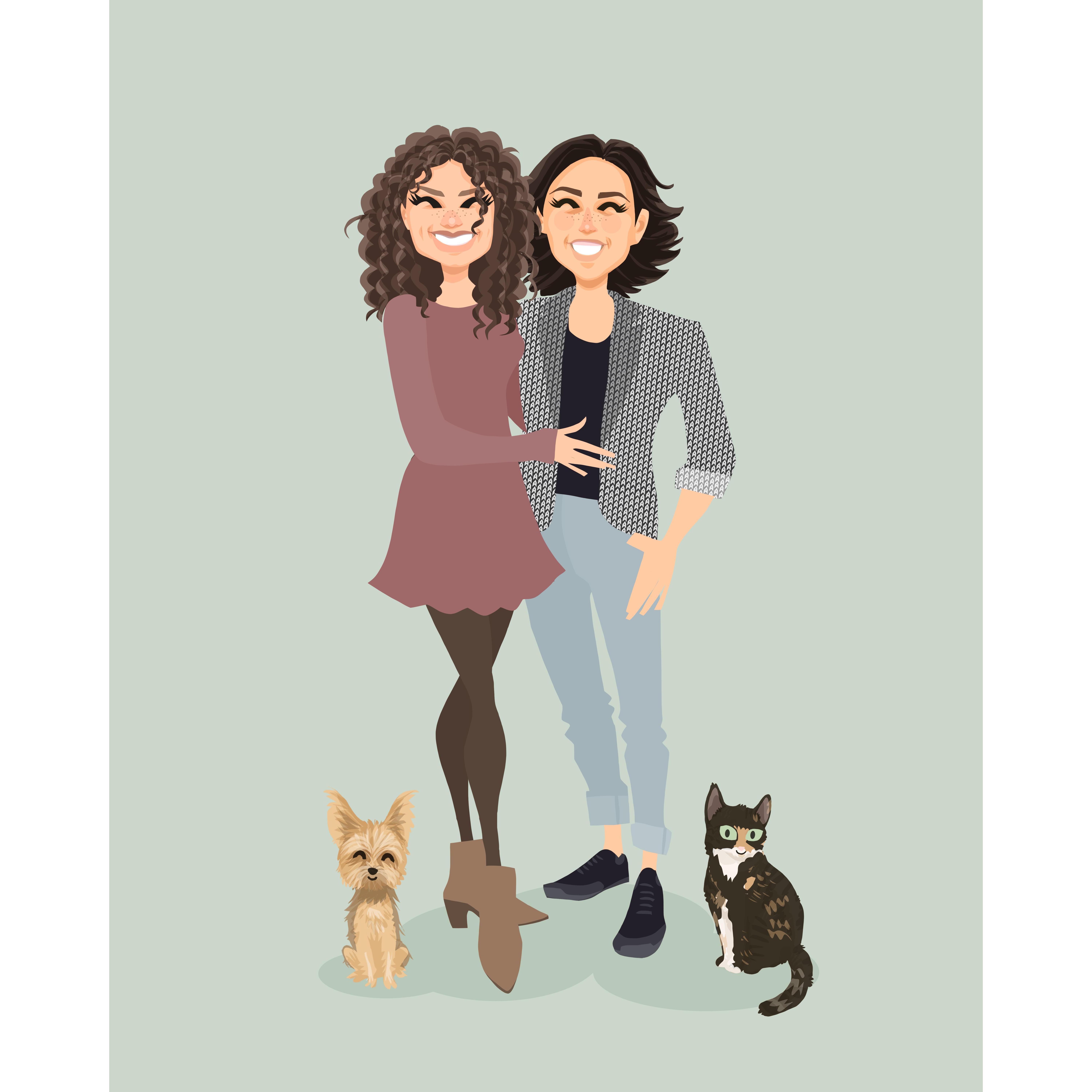 First anniversary family portrait