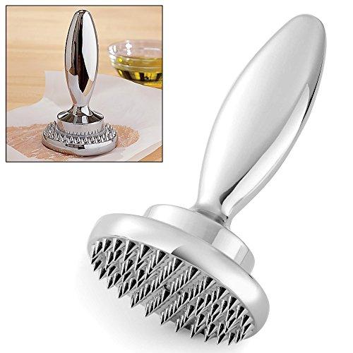 Reversible Meat Tenderizer and Pounder Commerical Dual Sided Meat Tenderizer Mallet Marinating Prep Tool