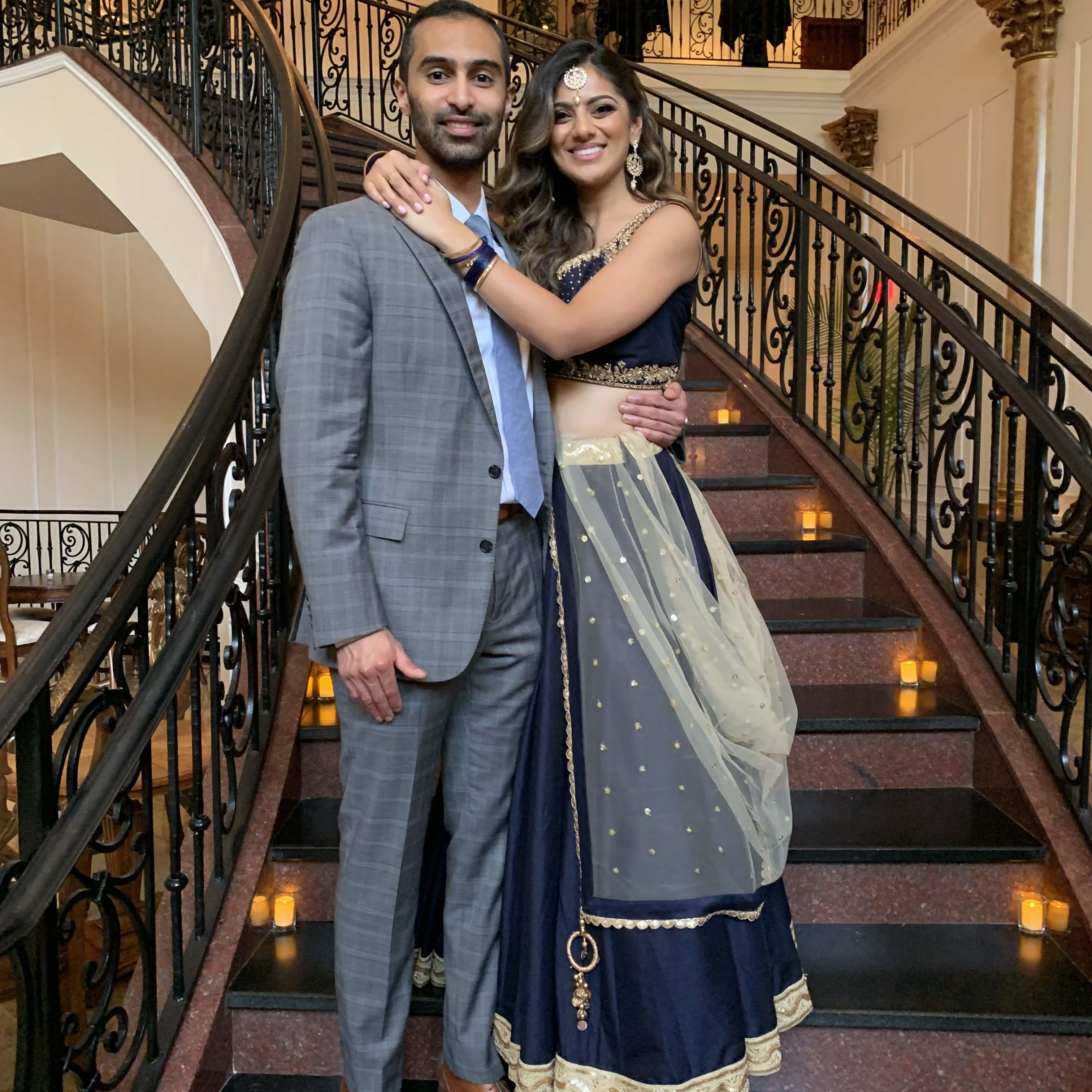 Ajay and Krupali going to their first wedding together. This was a pivotal moment because it was when Ajay demonstrated he was a great +1 at weddings.