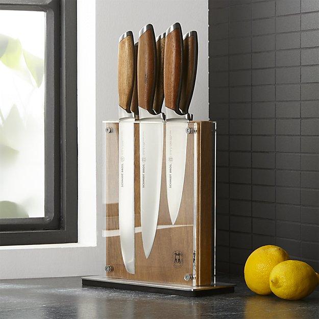 Schmidt Brothers - Schmidt Brothers ® Bonded Teak 7-Piece Knife Set