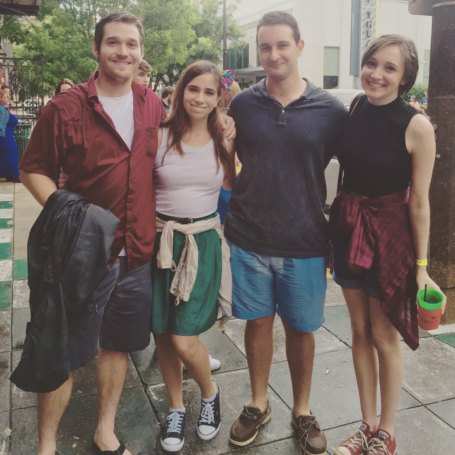 The day we met! We were introduced by our friends Karen and Payton, who are now also married. We spent the afternoon trotting around Baton Rouge on a 90's themed bar crawl.