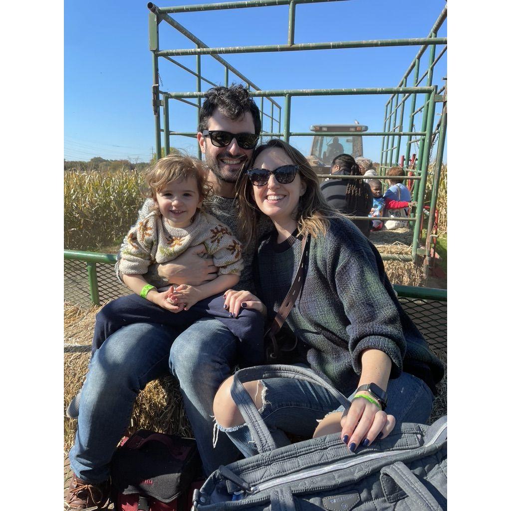 We love taking our niece Sophie to the farm!