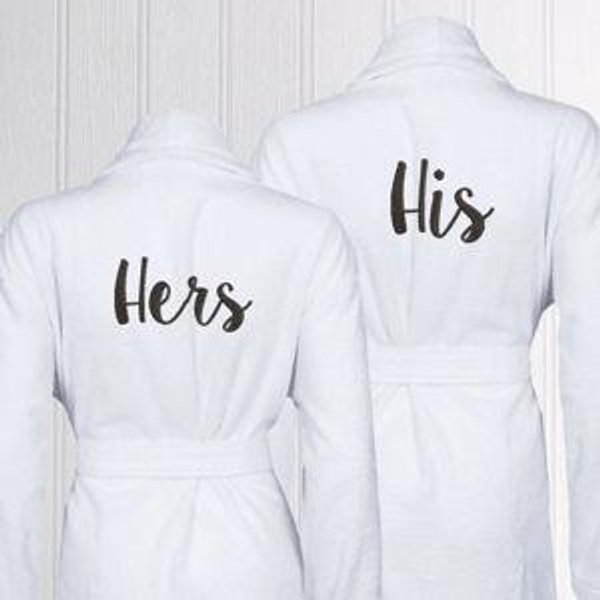 Him & Her bathrobes