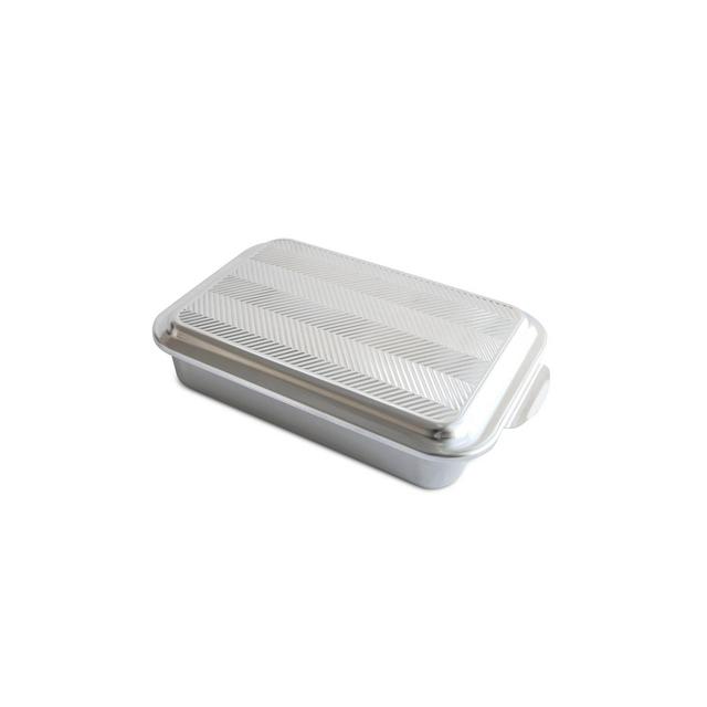 Nordic Ware Classic 9x13 Pan with Embossed Prism Lid - Silver