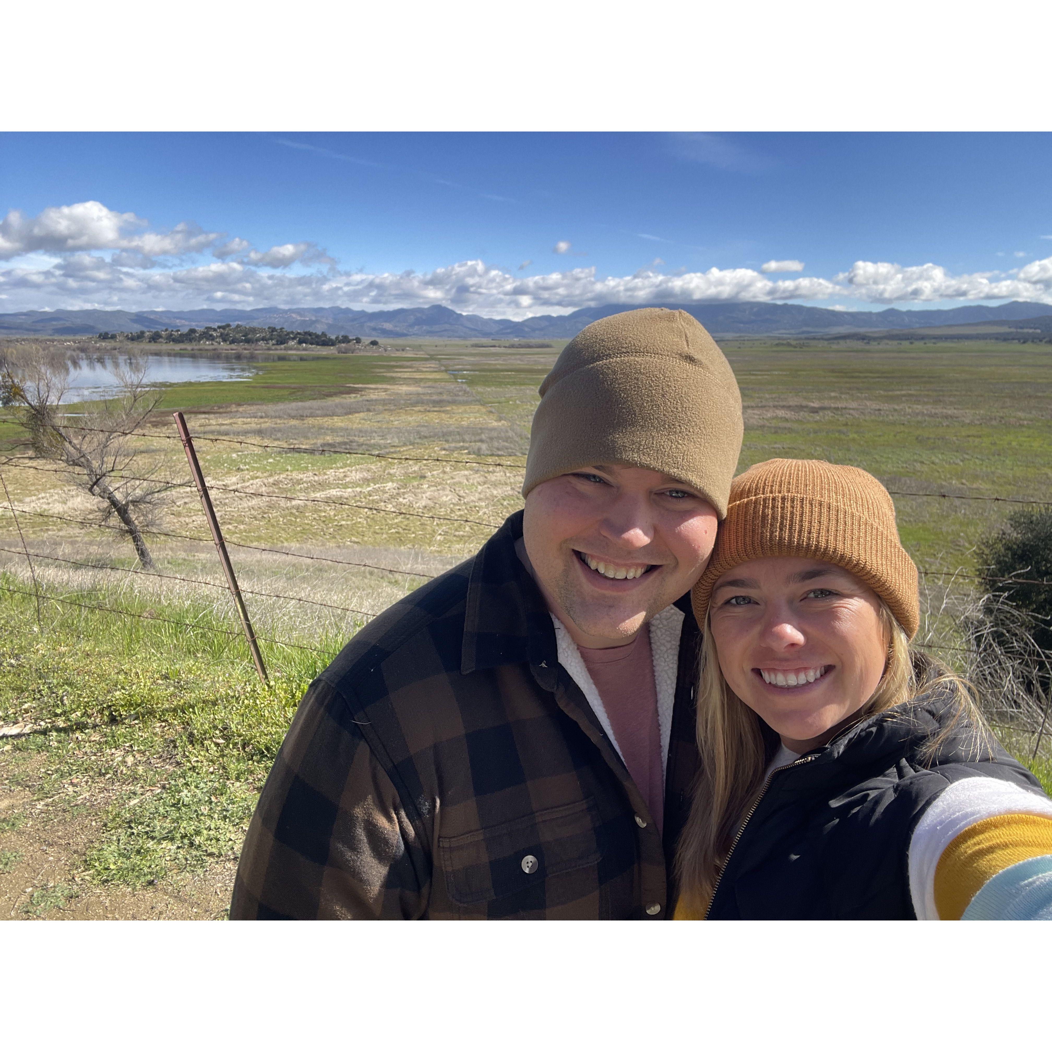 Our first trip together up to the mountains of Julian!