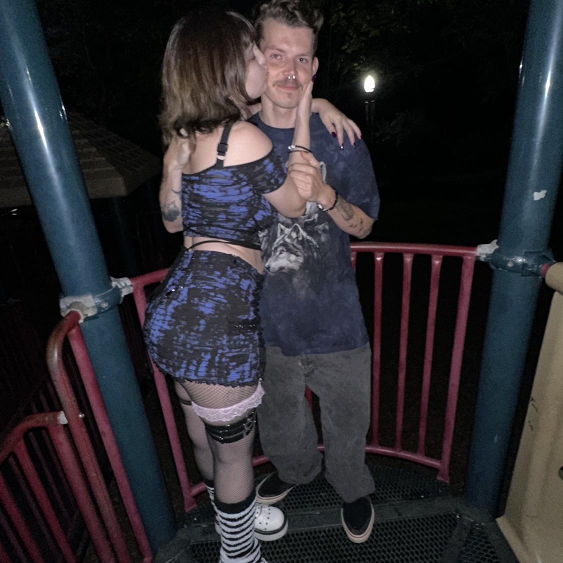 Nighttime park date!