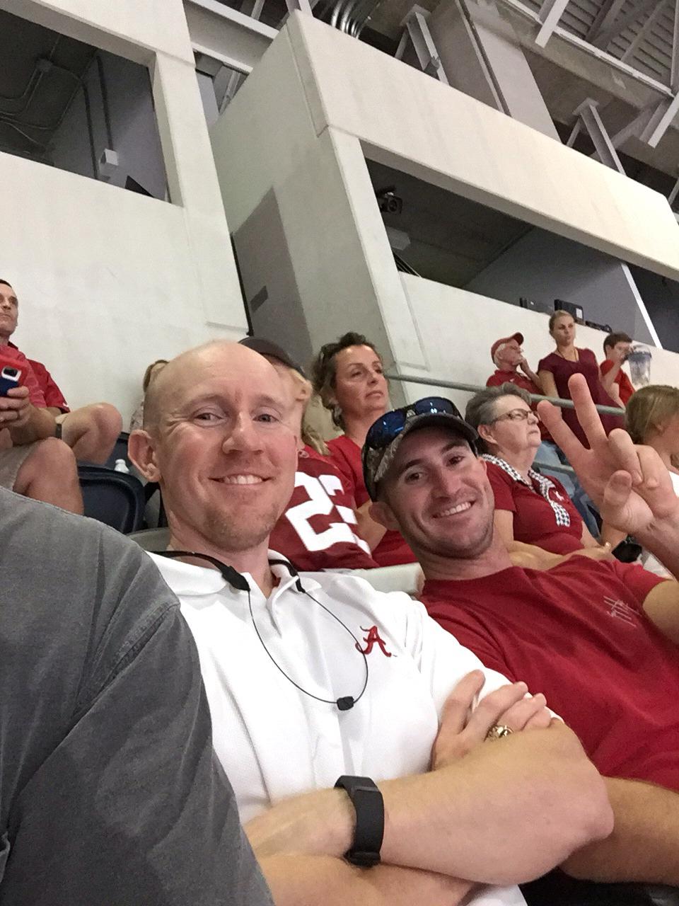 Alabama game with Dustin