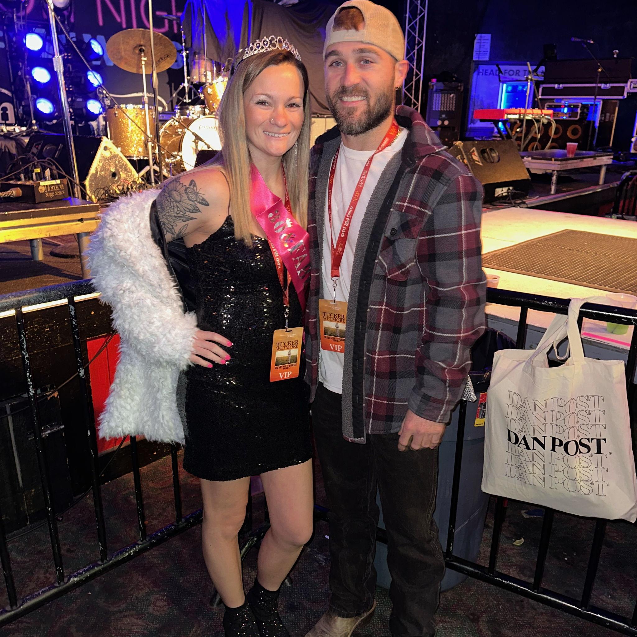 Pit tickets at 8 Second Saloon to see Tucker Wetmore for my 30th birthday, so much fun!!