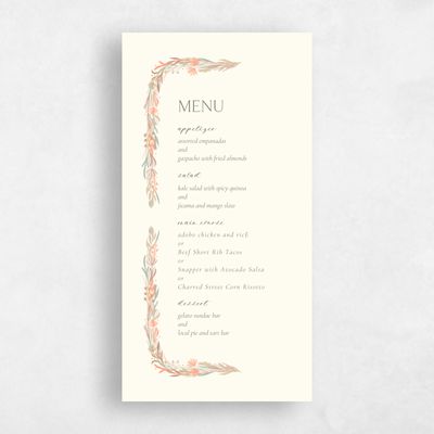 Light Butter, Yellow Wedding Menu - Kenela