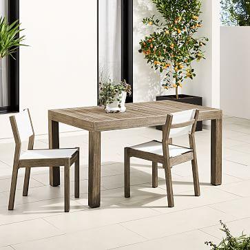 Portside Outdoor 58.5" Dining Table & Textilene Chairs Set