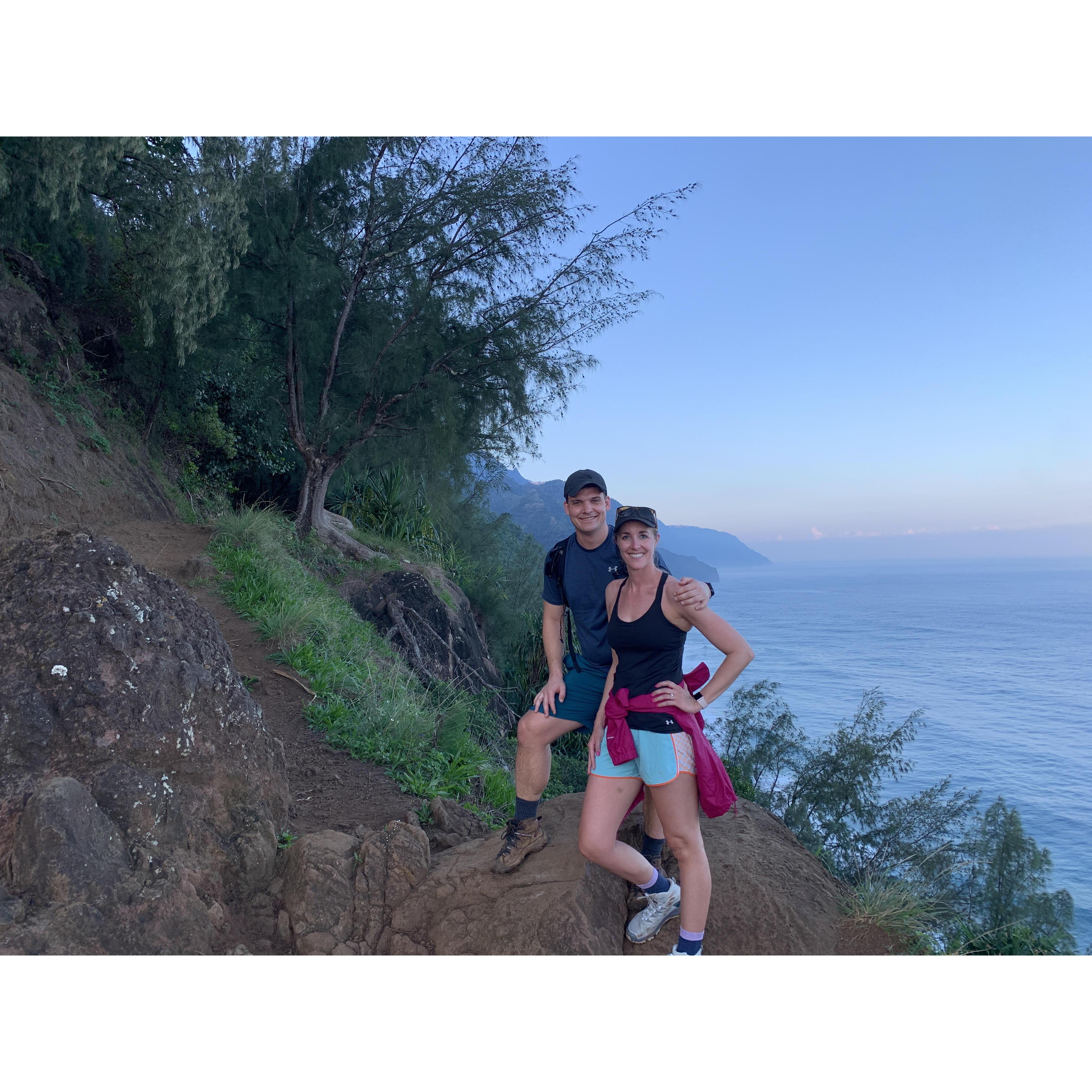 Morning Hike along the Napali Coast