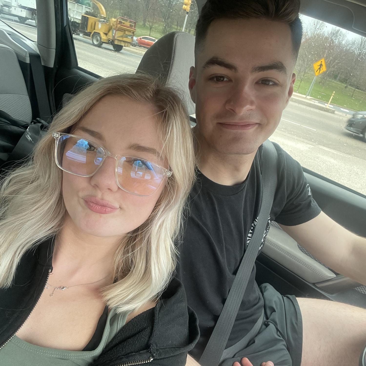 We said “I love you” right after this photo was taken on our way to D.C 🥰