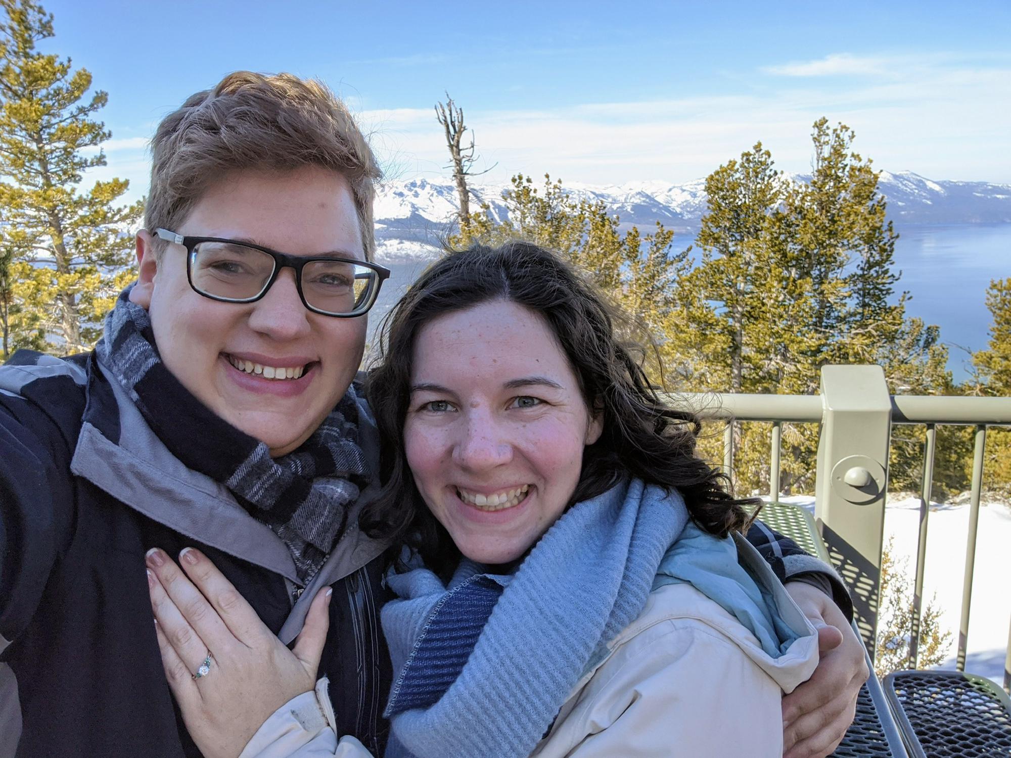 The weekend we got engaged at Lake Tahoe.