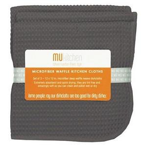 MU Kitchen - Waffle Microfiber Cloth (Set Of 3) - Mu Kitchen