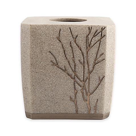 Berkshire Polyresin Boutique Tissue Box Cover in Taupe