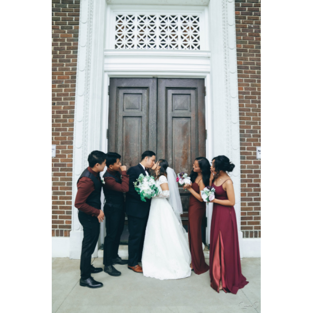 "You may now kiss the bride!"