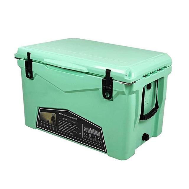 Xspec 60QT Quart Roto Molded High Performance Cooler Pro Tough Outdoor Ice Chest, Durable Stylish Rotomolded with Bottle Openers, Vacuum Release Valve, and Low Profile Snap Tight Latches